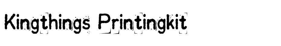 Kingthings Printingkit font